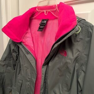 The North Face rain jacket